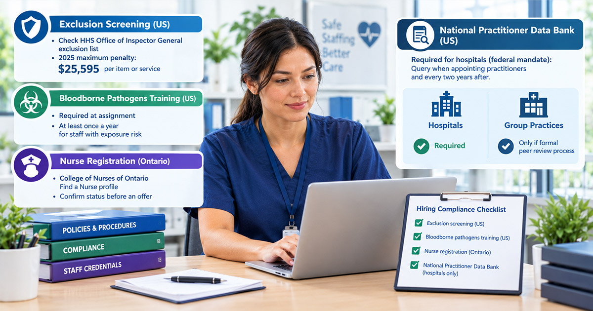 Compliance Checks Without a Credentialing Team