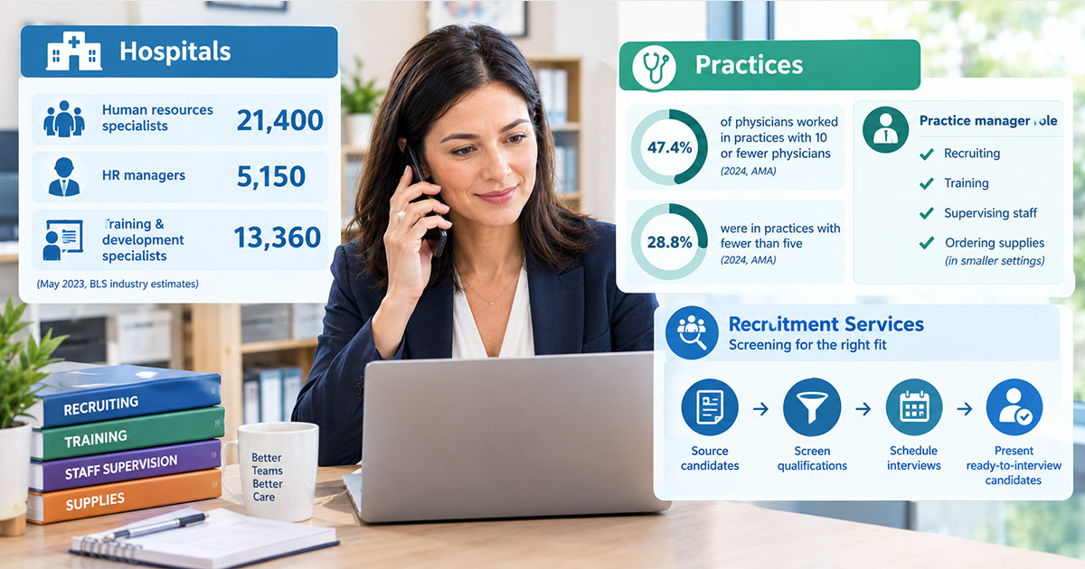 The Practice Manager Usually Runs Recruiting